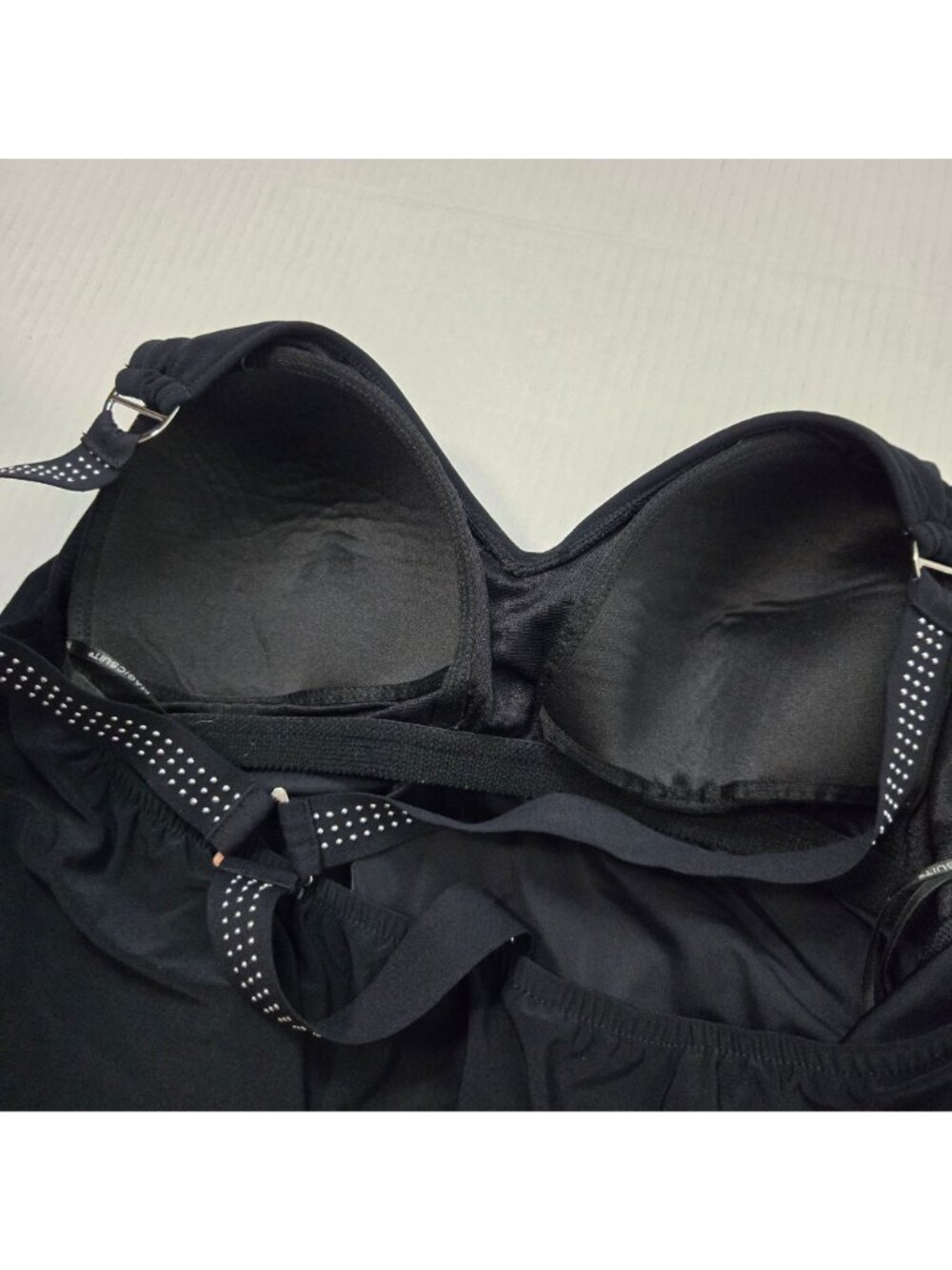 MagicSuit Suit 16 Studded Gabby Romper Racerback One-Piece Swimsuit Black - Picture 9 of 15